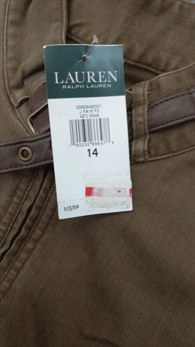 NEU RALPH LAUREN Damen Braun Denim Lederbesatz Motorrad Jacke 44 XL €198 - Bild 8 von 8