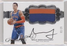 2016-17 Panini Flawless Horizontal 2/25 Willy Hernangomez #H-WH Patch Auto 3d3