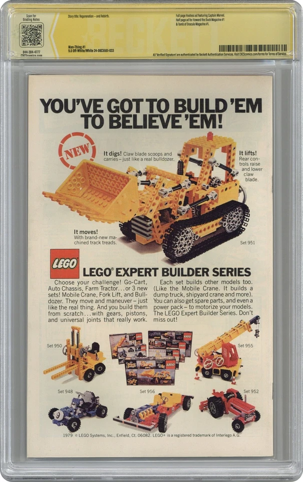 Man-Thing 1D CBCS 9.0 Witnessed Sig Wiacek/Shooter 1979 24-06C5551-033 - Image 2 of 2