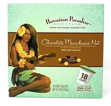 Chocolate Macadamia Nut Single Serve Cups 18 Count - Medium Roast - Compatibl...