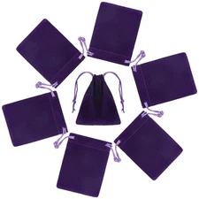 Vin Beauty 20 Pcs Small Velvet Jewelry Bags - Purple Velvet Cloth Gift Pouche...