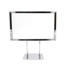 SSWBasics 7 x 11 inch Twin Stem Metal Countertop Sign Holder - 11 1/4"H