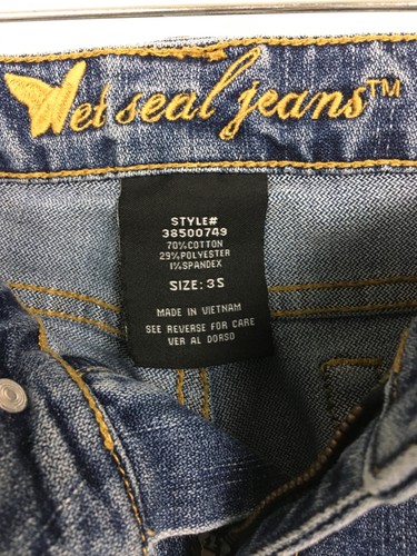 Wet Seal Jeans Women Size 3S Blue Low Rise Light Wash Boot Cut Pockets - Picture 6 of 13