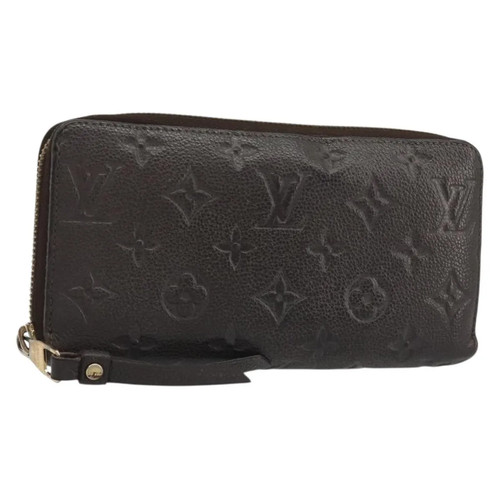 Louis Vuitton Zippy Wallet Nm Leather Empreinte Brown Wallets Accessory