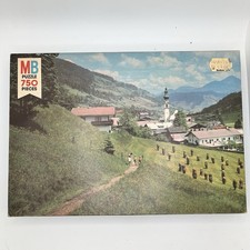 NEW Vintage Milton Bradley Oxford Series  Tyrolien Beauty  750pc Jigsaw Puzzle