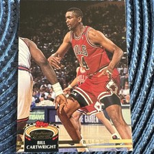 Topps 1992 Stadium Club Bill Cartwright Chicago Bulls Skills Rating #174 NBA