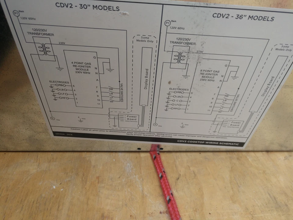 Estufa de gas/propano Fisher & Paykel SS 36" 5 quemadores (CDV2-365HL N), usada/buena Foto 2 de 4