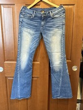 TRUE RELIGION Women's Joey Blue Low Rise Flare Jeans Stretchy Size 31 Y2K 31 L