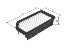 BOSCH Luftfilter F 026 400 137 Filtereinsatz für HYUNDAI KIA VENGA SOUL JC YN AM