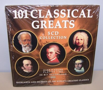 クラシック The Collection of the Best Classical 101 Classical Greats 5 CD Collection, Mozart, Bach, Tchaikovsky