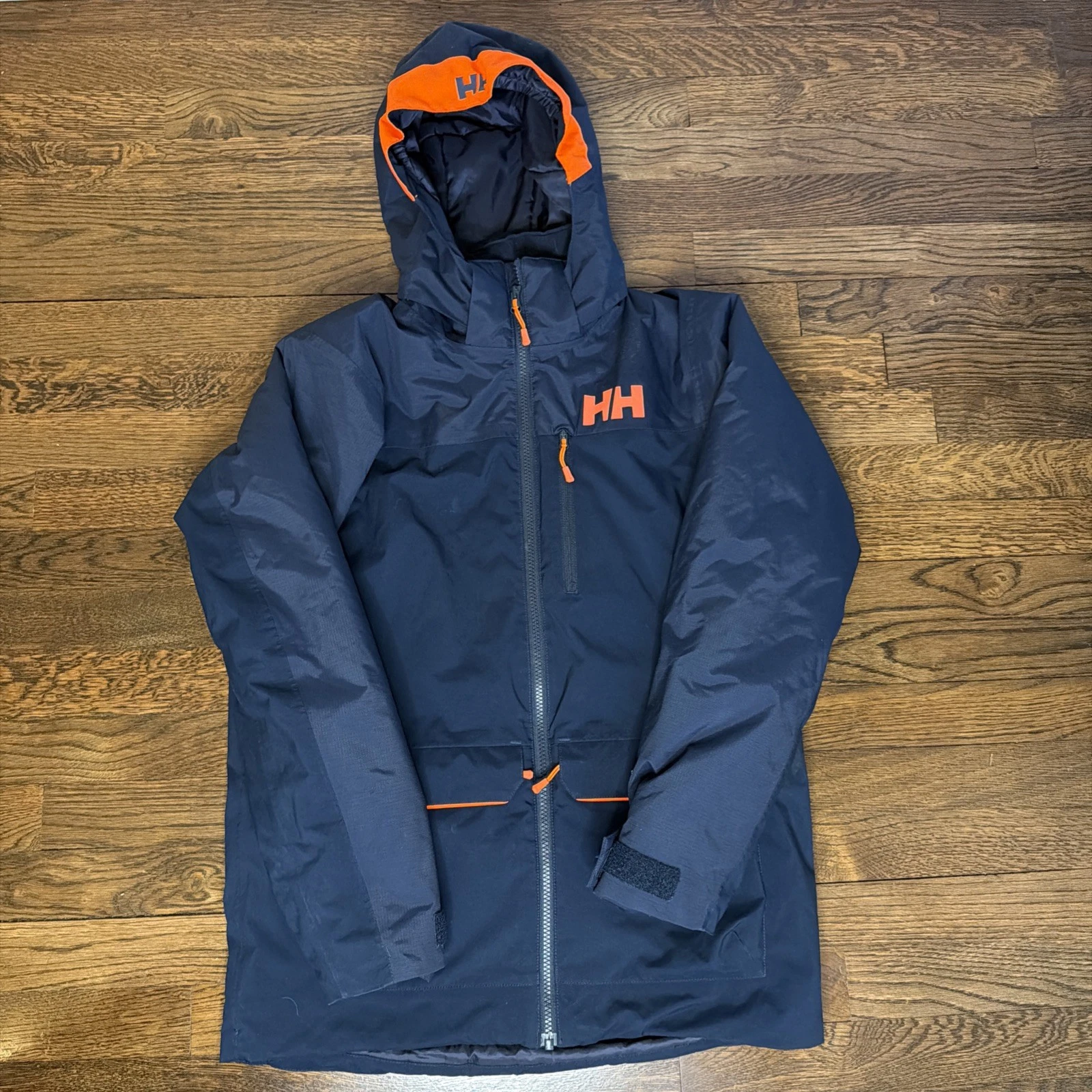 Helly Hansen Junior Ski Jacket 164 / 14 Navy Blue Kids Coat