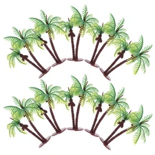 36 Pcs Miniature Palm Tree Imitation Trees Micro Landscape Model