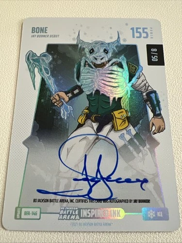 2025 Bo Jackson Battle Arena Inspired Ink JAY BUHNER BONE ICE 8/50 Auto #BFA184