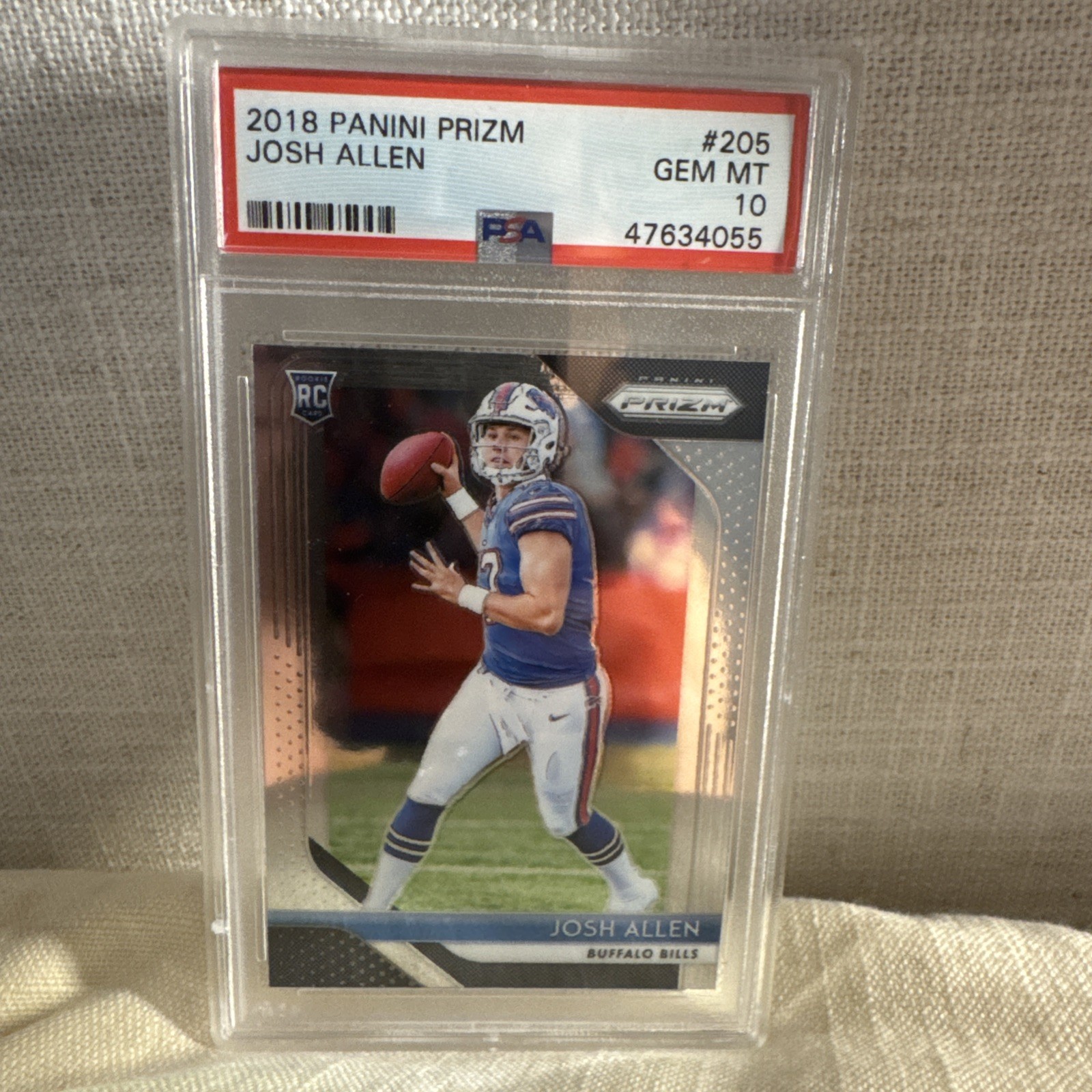 2018 Panini Prizm Josh Allen #205 RC Rookie PSA 10 GEM MINT Buffalo Bills