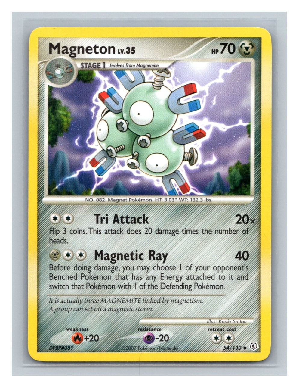 Magneton #54/130 Diamond and Pearl Pokemon Card TCG