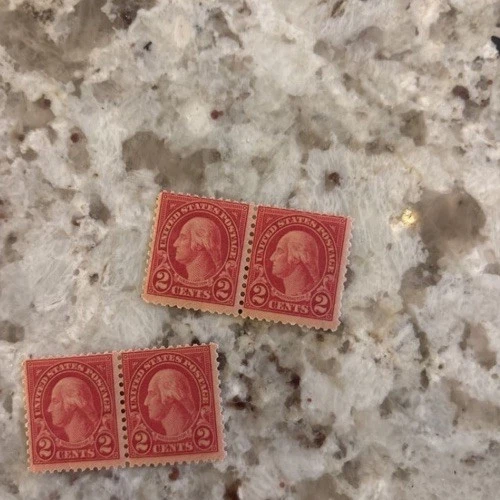 1923 George Washington 2 Cent Rotary Coil Carmine Set of 6 - Image 2 of 2