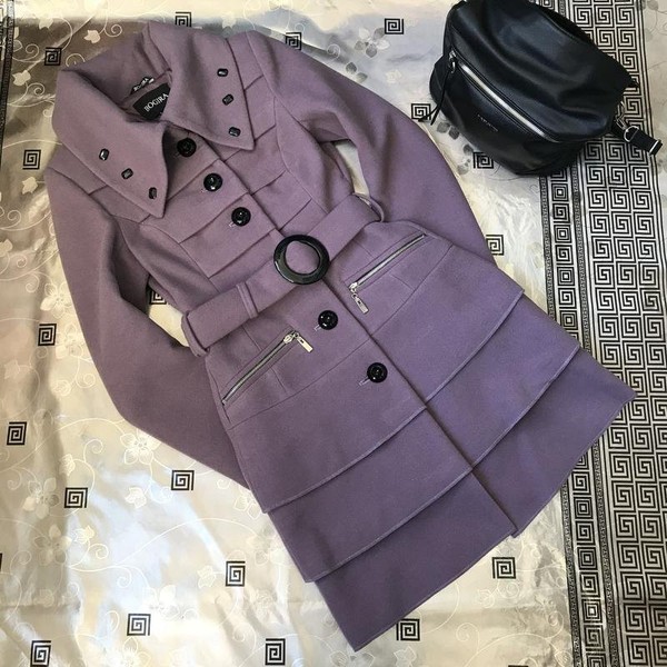 Women Boglioli Coat Purple 32 / XXS / 40