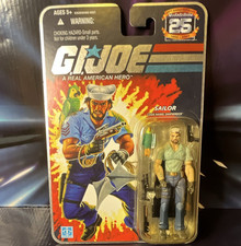 Hasbro G.I. Joe 25th Anniversary Shipwreck Sailor Action Figure w Gun & Bird