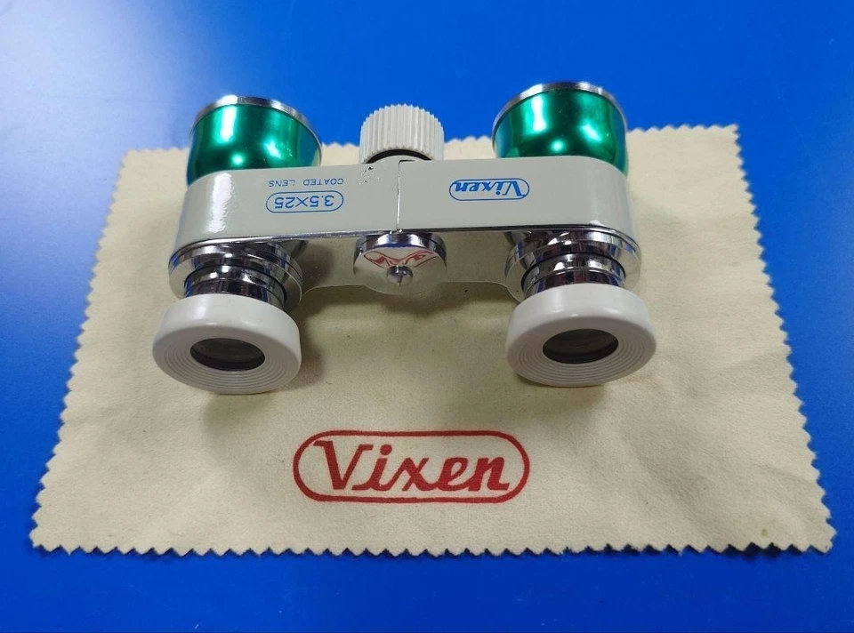 Vixen 3.5x25 Compact Vintage Binoculars Triple Tested Made in Japan with Case - Image 2 of 4
