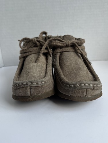 Clarks Wallabees Shoes Toddler Wallabees Boots Moccasins 7W Infant Kids Suede - Picture 3 of 23
