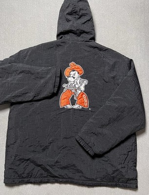 Oklahoma State Cowboys Starter Jacket Mens 2XL Black Full Zip OSU