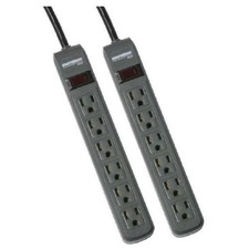 Minuteman MMS Series 6 Outlet Surge Suppressor Twin Pack - Receptacles: 6 - 241J