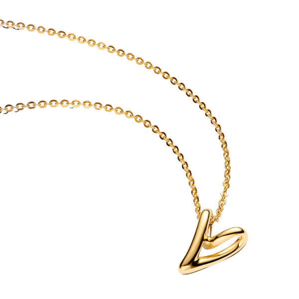 Pandora Kette Mit AnhäNger Herz Goldfarben 364360C00-45-image