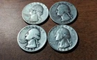 Washington Silver Quarters Lot (4)