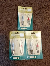 Flicker Flame Vintage Light Bulb Lot Abco Torpedo, NEW IN BOXES