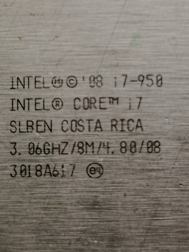 Intel Core i7 Processor (i7-950) 3.06GHZ/8M74 (3018A617) - Picture 3 of 3