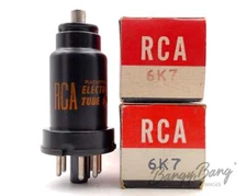 2 RCA 6K7/VT86/CV1941/W63 Screened Pentode Superhet 1930s Audio Vacuum Tube Valv