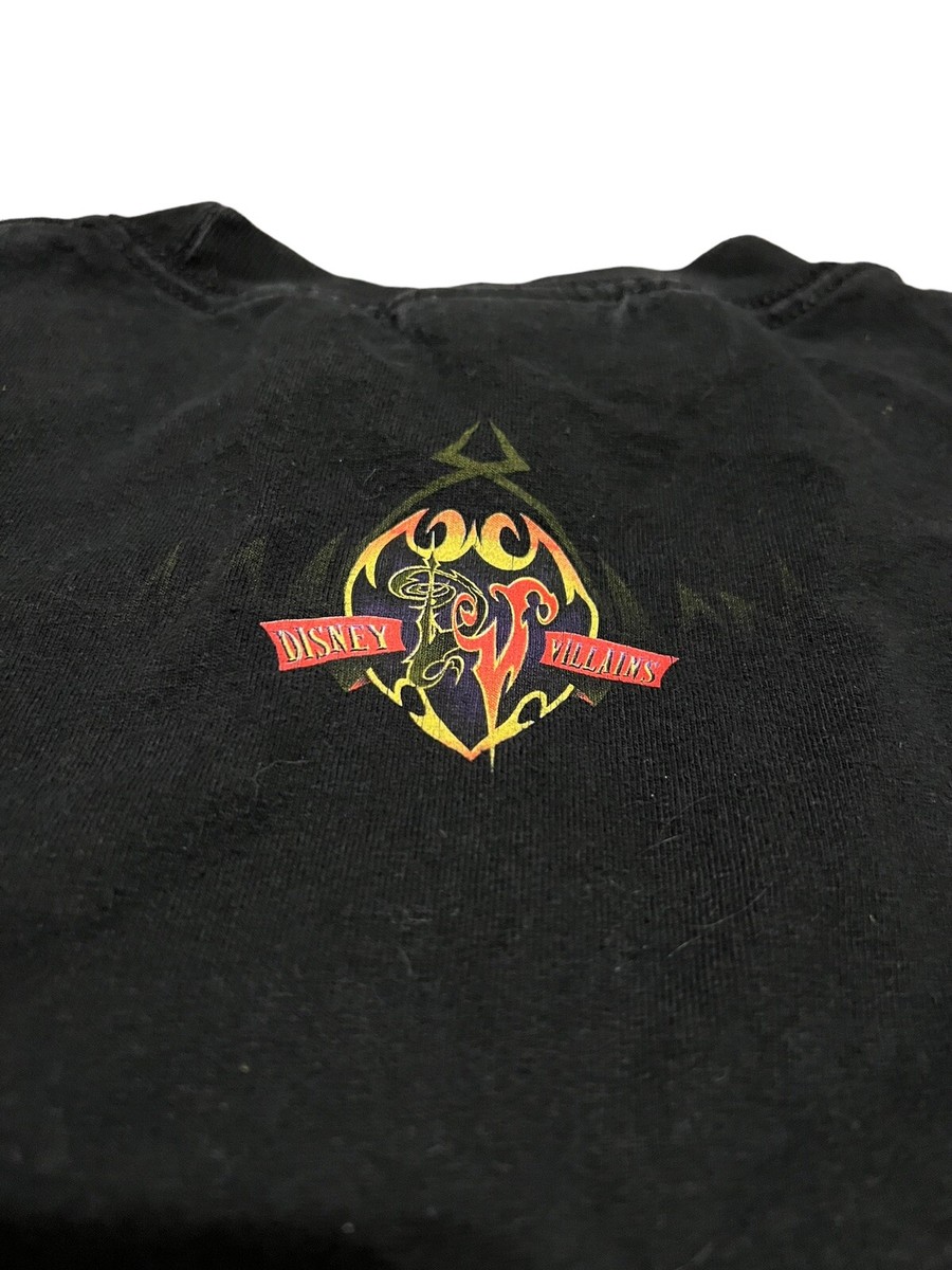 Vintage WALT DISNEY World Villains T Shirt 90s Cruella de Vil Scar