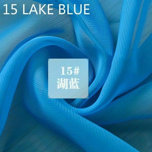 18 Farbe Chiffon Stoff DIY Material Brautkleid Craft Sheer Schlicht Solid Weiche - Bild 16 von 29