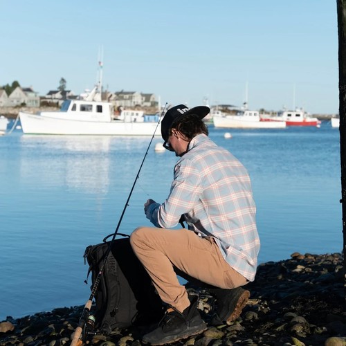 Poncho Uomo Taglia XL Blu Plaid Camicia Flanella Tasche Magnetiche Pesca Esterno - Foto 3 di 9