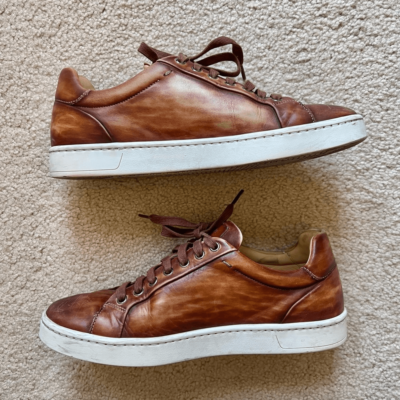 ノブ　MAGNANNI MARRON CUERO　38 24cm Magnanni Brown Leather Sneakers Size 7 | eBay