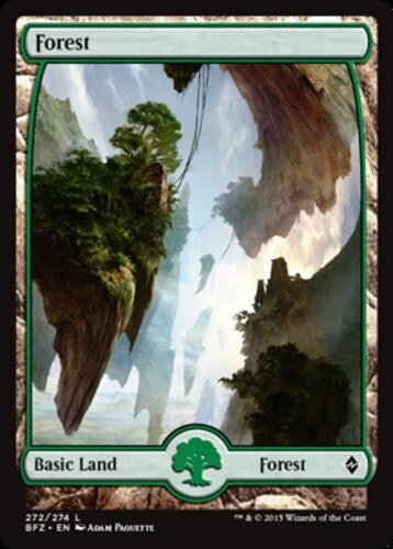 Forest (272) (Full Art) NM, English MTG Battle for Zendikar - Picture 1 of 1