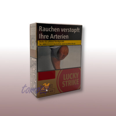 1 Stange Lucky Strike Authentic Red Zigaretten 8x 26 Stück / 10,00 
