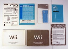Nintendo Wii Instruction Manuals Lot of 7 Dance Dance, Operations, Quick Setup 