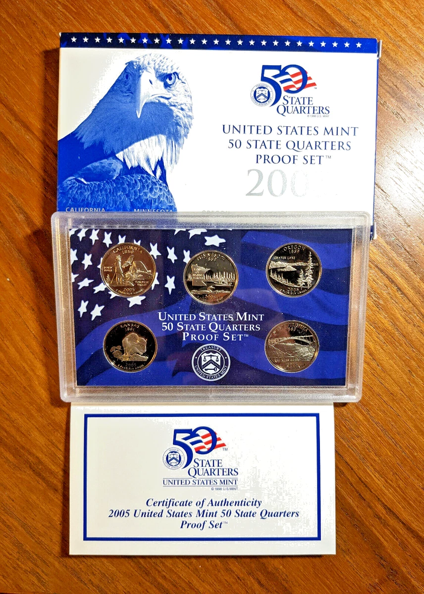 U.S. Mint 2005 Proof Set US State Quarters (1999-2008) for sale | eBay