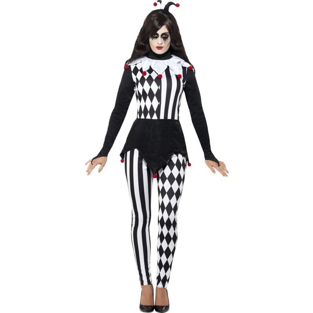 Smiffys Female Jester Costume, Black (Size S)