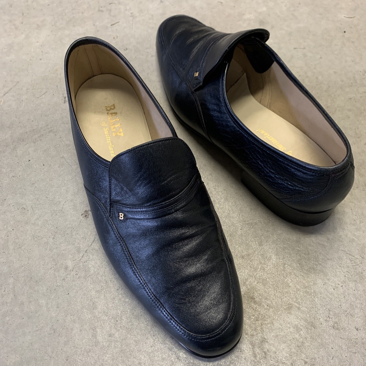 Bally Mens Black Leather Loafer Size 11.5W | eBay