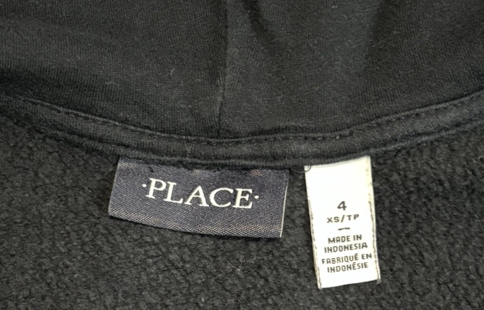 The Children’s Place Zip Up Hoodie Sweatshirt Navy Blue Little Boys Size 4 XS - Image 4 of 4