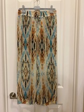 Guess Chiffon Palazzo Pants Shorts Lining Multi Size Small