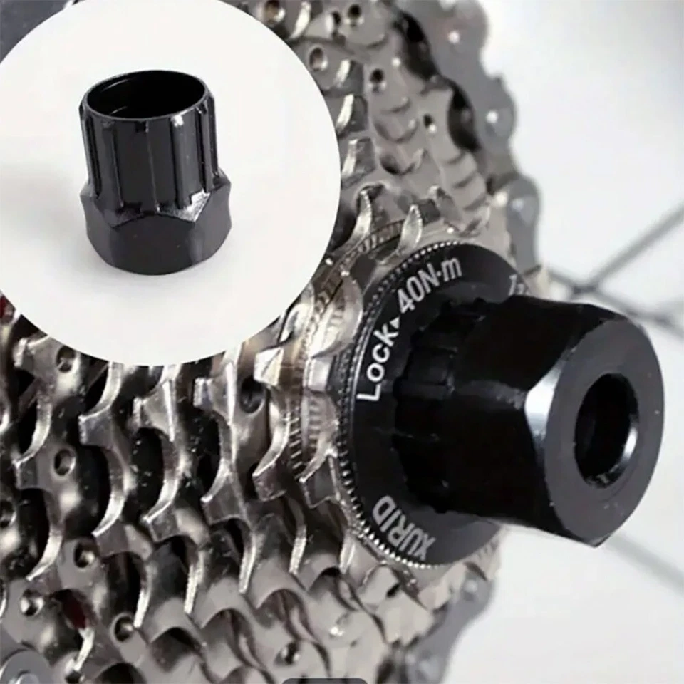 Black Bicycle Cassette Removal Tool - Works with all Shimano and SRAM Cassettes - Image 4 of 4