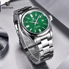 BENYAR Men's Automatic Watch Green Dial Waterproof Sport Luxury Birthday Gift