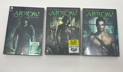 Arrow Lot NIB 1 & 2 & 3 The Complete First,  Second & Third DC Comics DVD Set