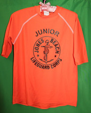 Junior Lifeguard Corps Jones Beach Rash Guard Swim Top Tuga Adult Small Sundown