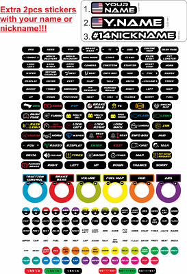 Button box / Aufkleber / Etiketten