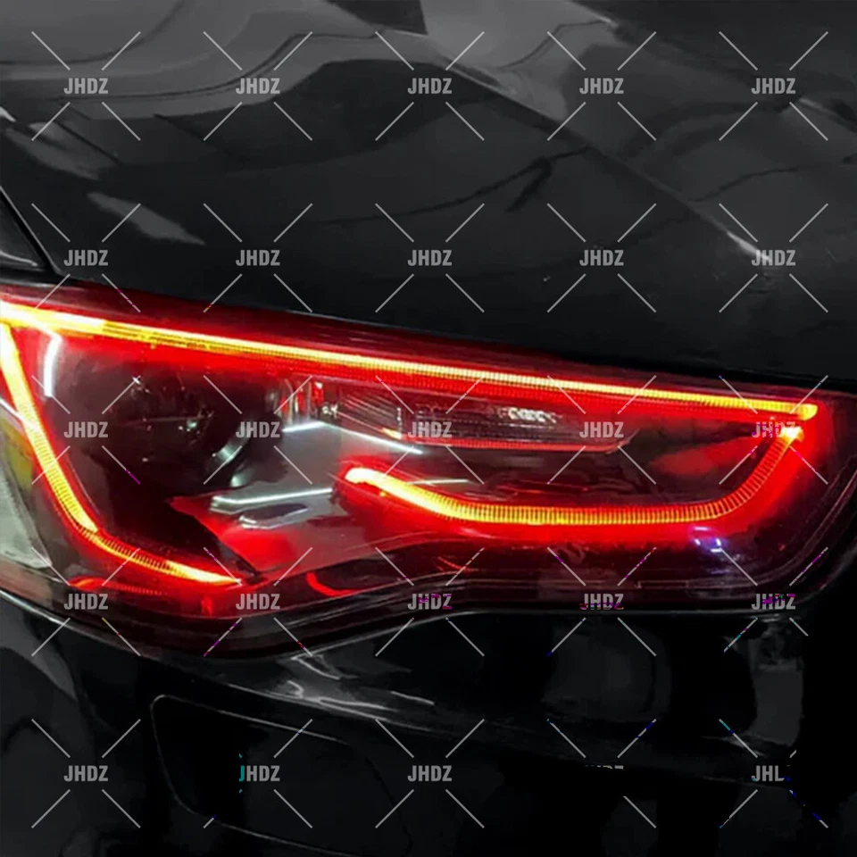 Luz de circulación diurna roja placas LED DRL para Audi A5 S5 RS5 2013-2017 xenón Foto 2 de 4