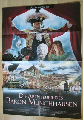 Filmplakat - Die Abenteuer des Baron Münchhausen ( Oliver Reed , Eric Idle ) 